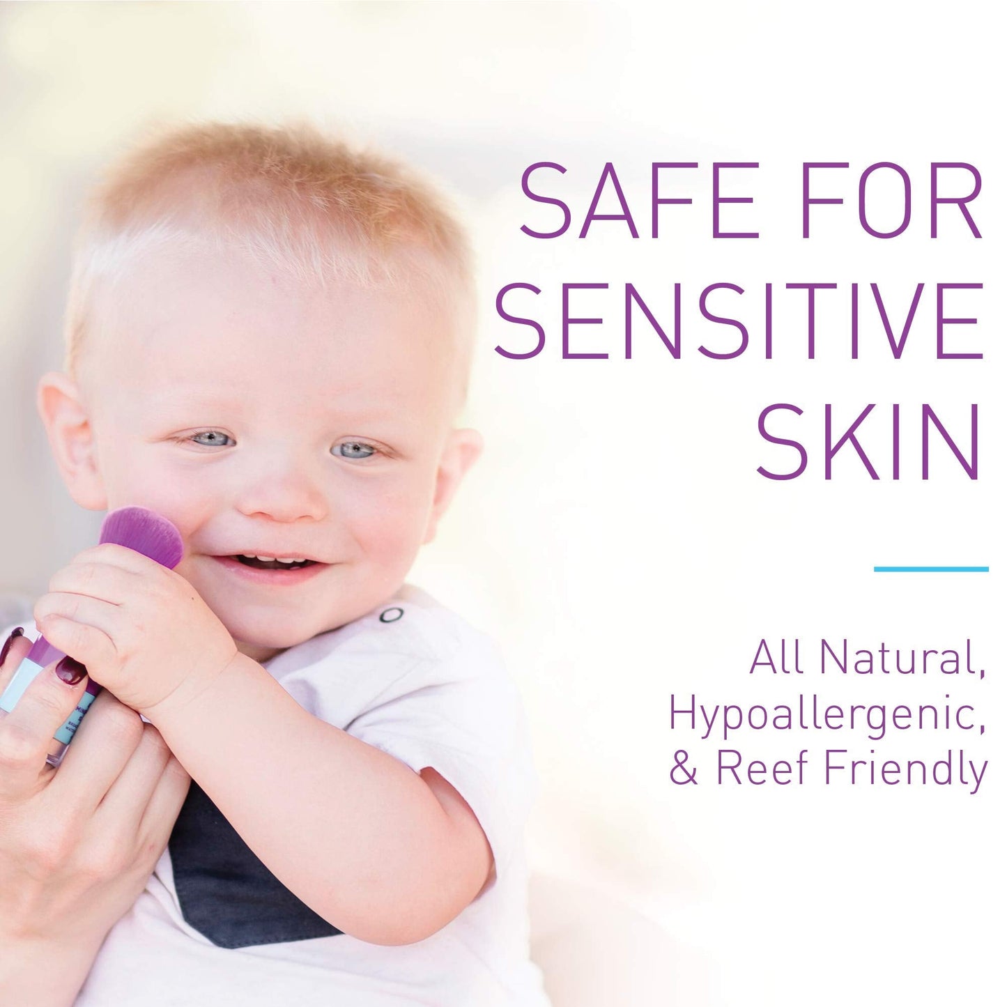 BOB KIDS SPF 30 Brush On Mineral Powder Sunscreen, Broad Spectrum, Water Resistant 80 Mins, Easy to Apply for Kids and Babies, Mfg in USA