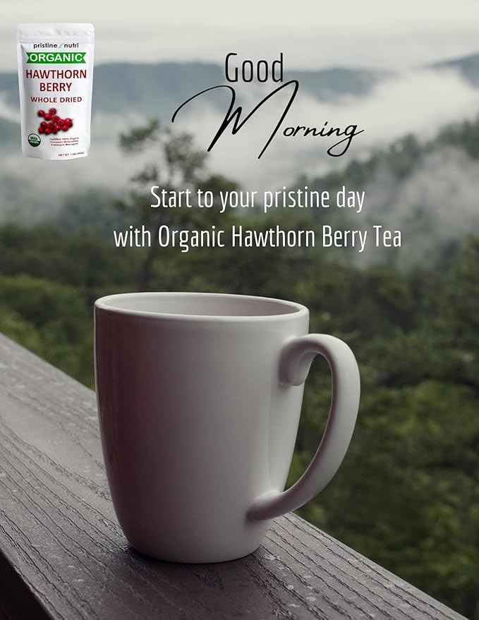 1.5 lbs (24 oz) hawthorn berry organic dried bulk | make hawthorn berry tea organic | 100% organic hawthorn berries whole dried | European Wild Berries | Make Wellness Tea for Heart Support, Blood Pressure and Stress Relief (packaging may vary)