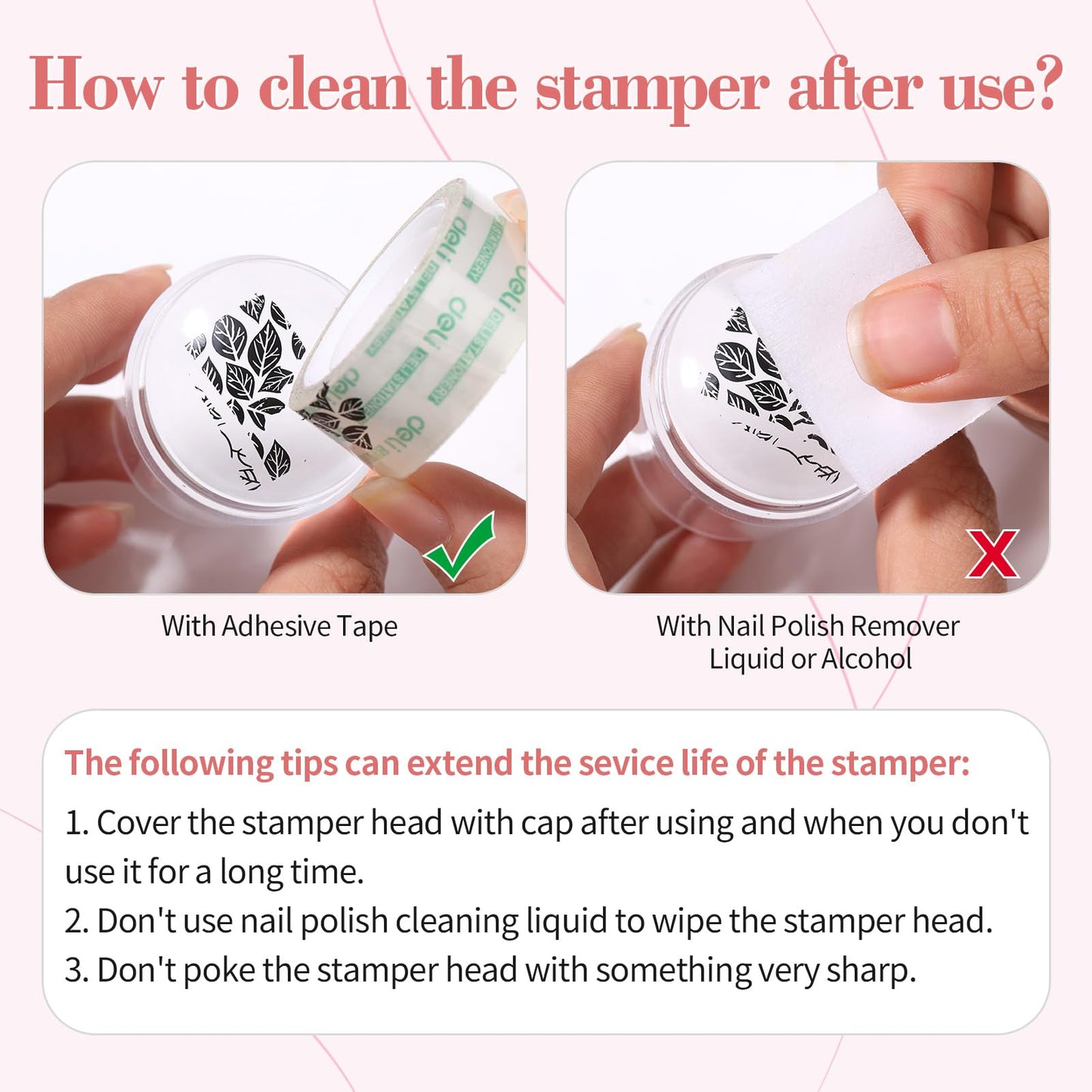 Born Pretty French Manicure Kit,Nail Stamper and 2Pcs Gel Nail Polish,Include Jelly Nude White Colors for French Tip DIY Salon