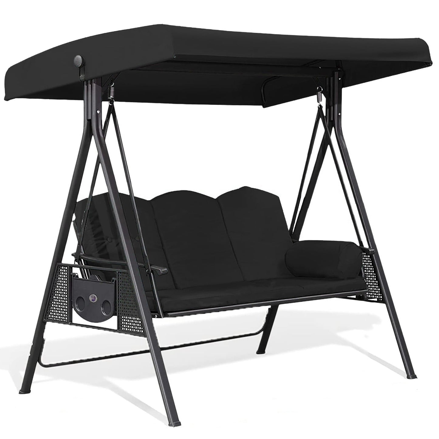 3-Seater Outdoor Balcony Swing Chair Cover, Outdoor Swing Replacement Cover, Durable Garden Swing Covers Suitable for Porches and Backyards