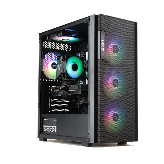 MXZ Gaming PC Computer I5 10600KF, RTX3060, 8GB*2 DDR4, NVME M2 1T, 6RGB Fans,Windows 11 Pro Ready to use, Gamer Desktop Computer(I5 10600KF| RTX3060)