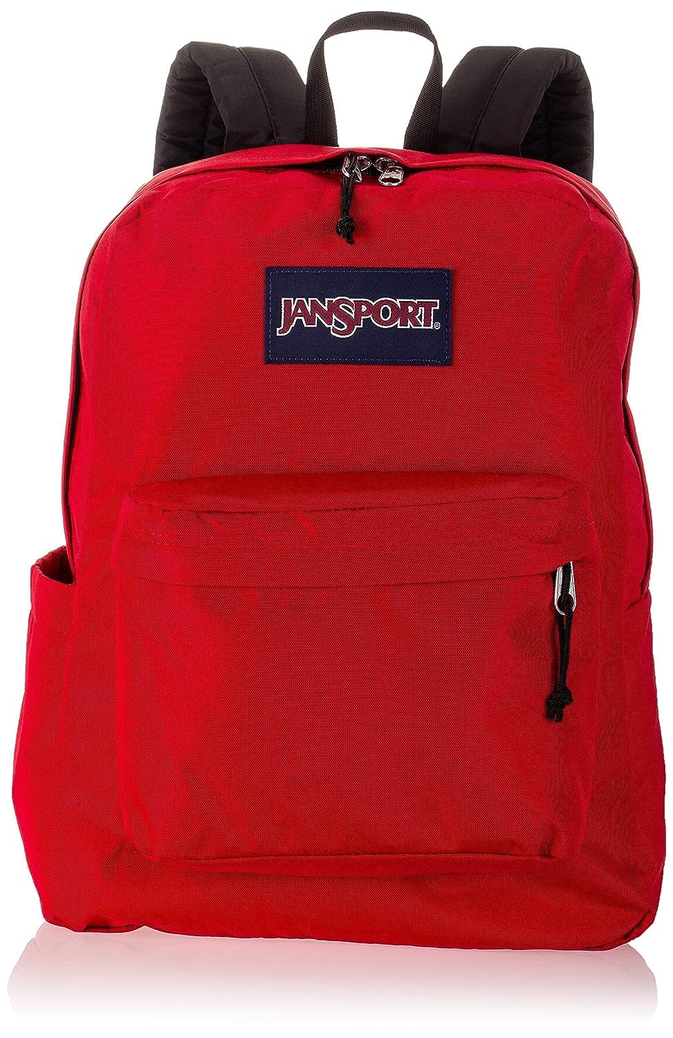 JanSport SuperBreak Backpack - Durable, Lightweight Premium Backpack - Red Tape
