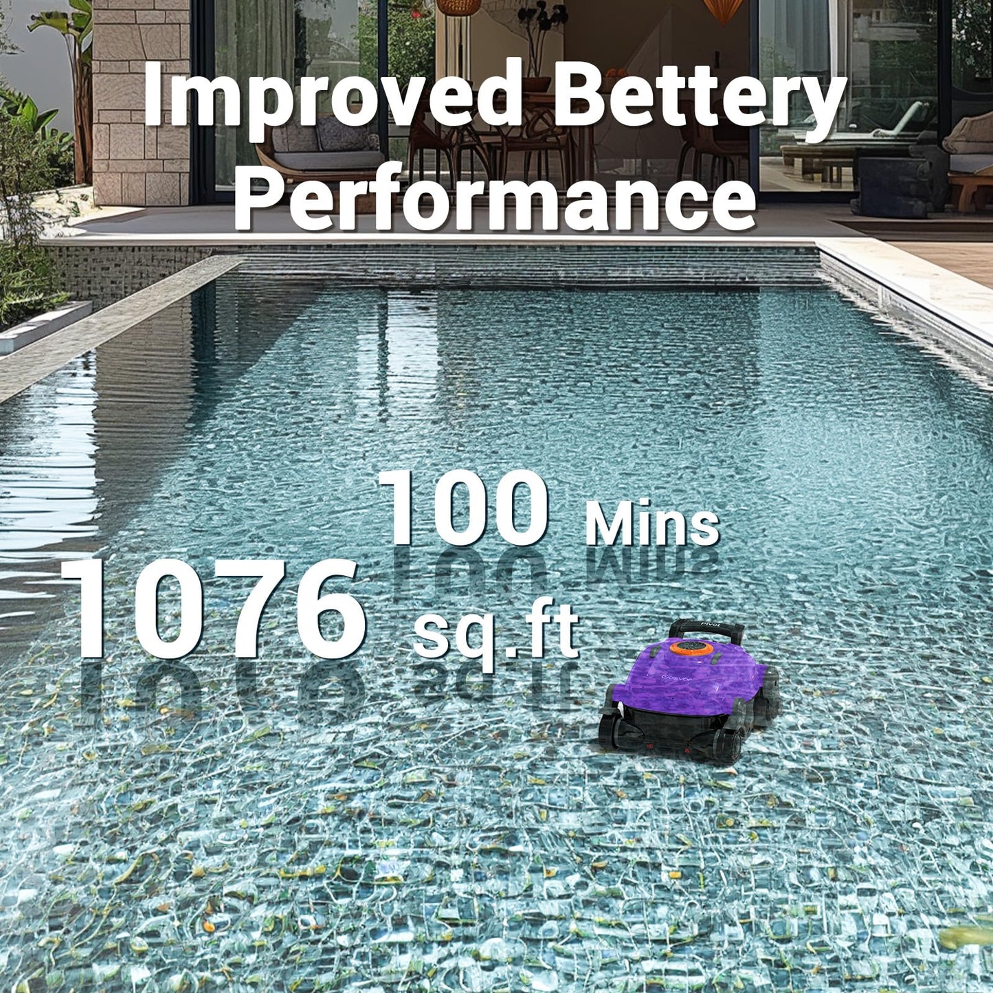 Gosvor Pivot Cordless Robotic Pool Cleaner Basket