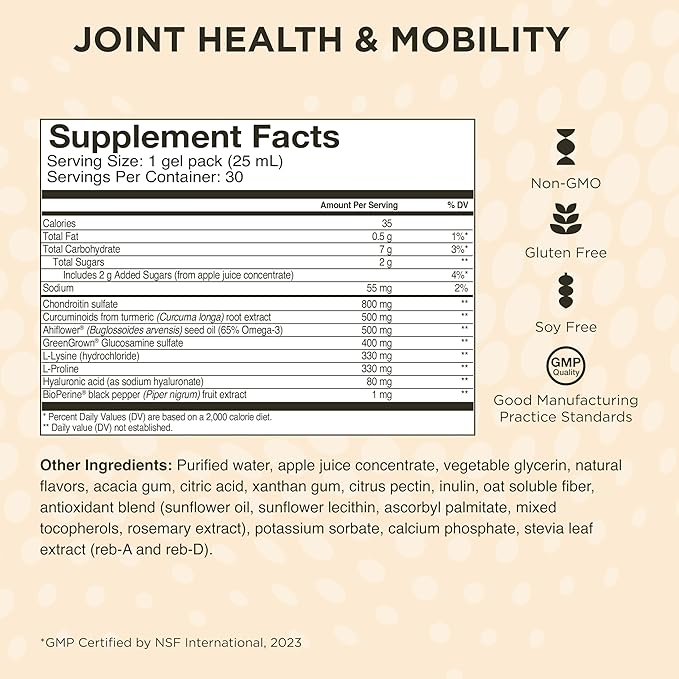 Healthycell Bioactive Multi + Joint Health & Mobility Bundle - Complete Daily Vitamin for Men and Women + Joint Lubrication Supplement - Maximum Absorption Liquid Supplements - 30 Gel Packs x 2