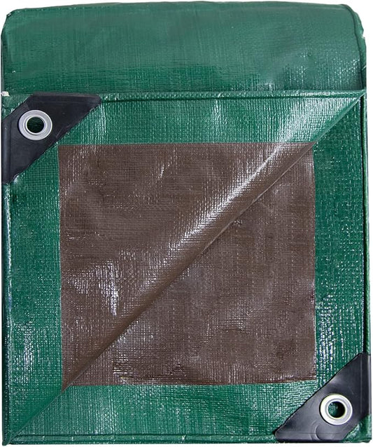 Heavy Duty 10 Mil Tarp Cover Waterproof UV Resistant Tarpaulin Used for Outdoor, Hunting, Camping, Backpacking, Canopy Tent, Ground Tarp, Cover Boat, Motorcycles, Roofs, Wood