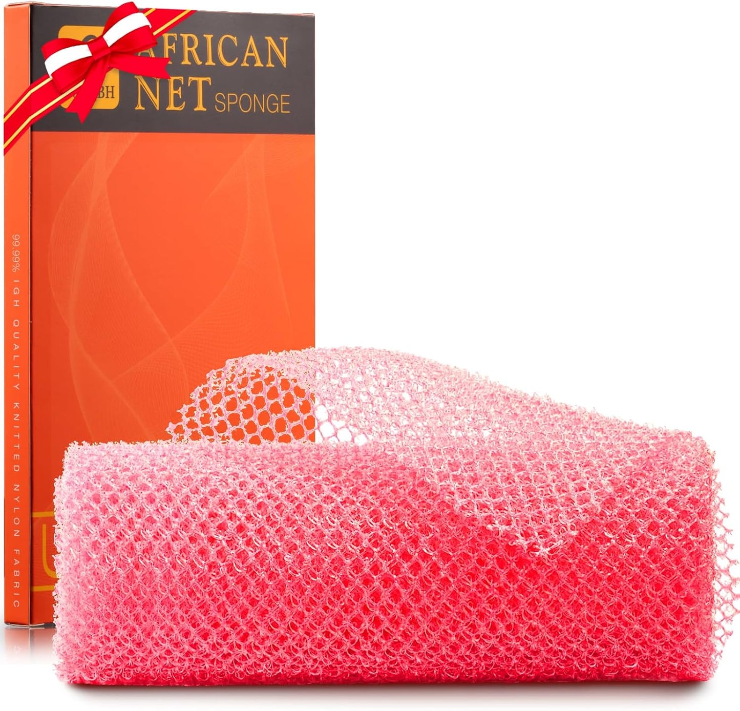 3-Piece African Exfoliating Net Bath Sponge Set | Skin Smoother | Daily Use