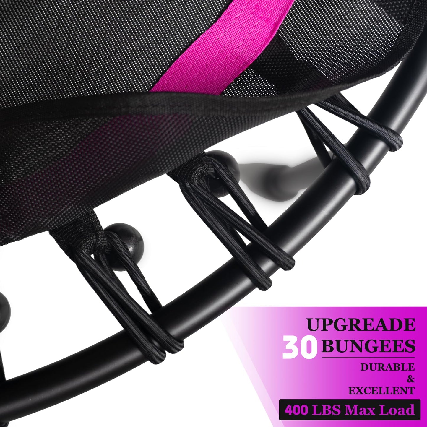 DARCHEN Rebounder Trampoline for Adults, Mini Trampoline Indoor Jumping Cardio Trainer Workout for Adults-Max Limit 330lbs