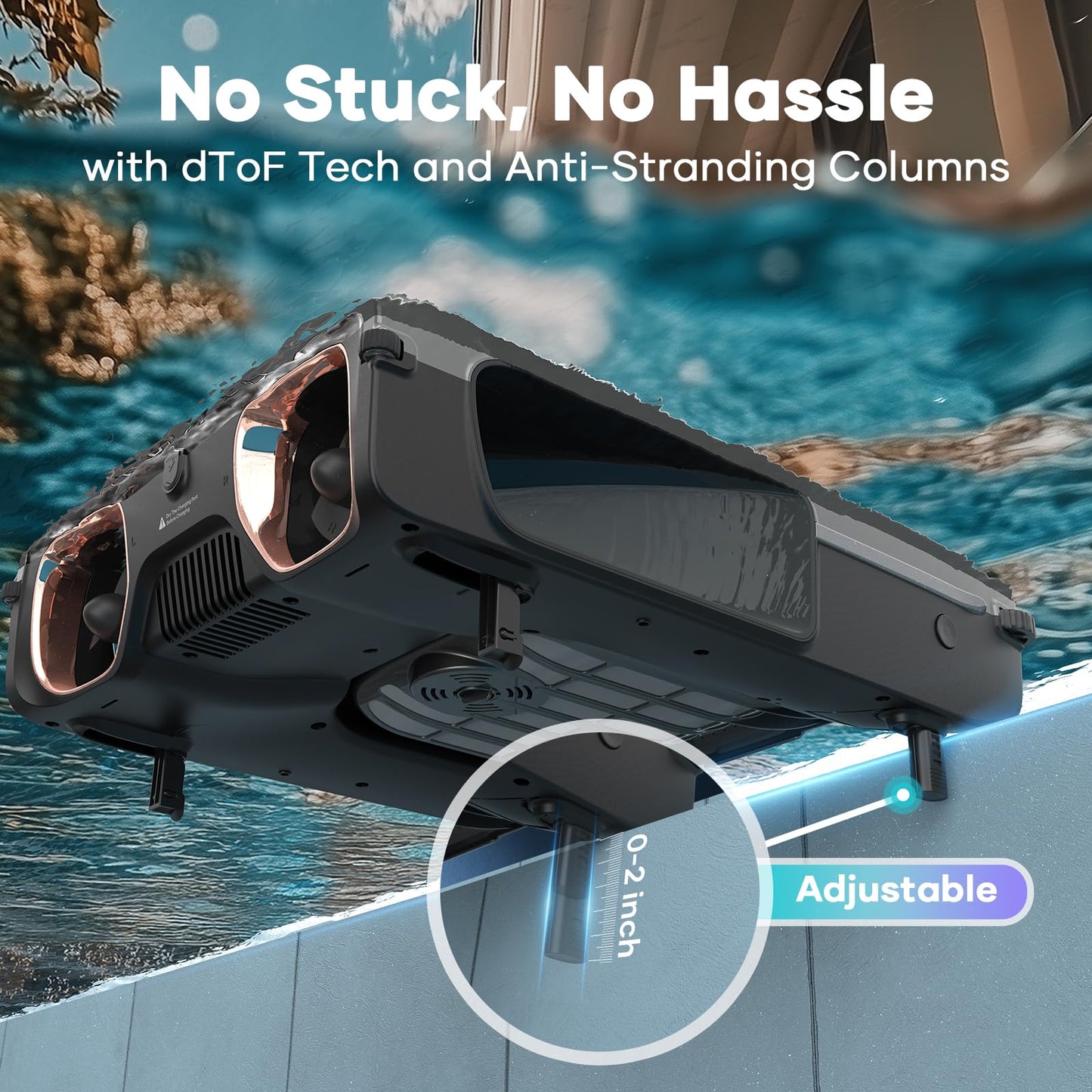 AIPER Surfer S2 Robotic Solar Pool Skimmer with APP Support, 24/7 Cleaning, Dual Charging Modes, Smart Obstacle Avoidance, Ideal for Most Swimming Pool Types