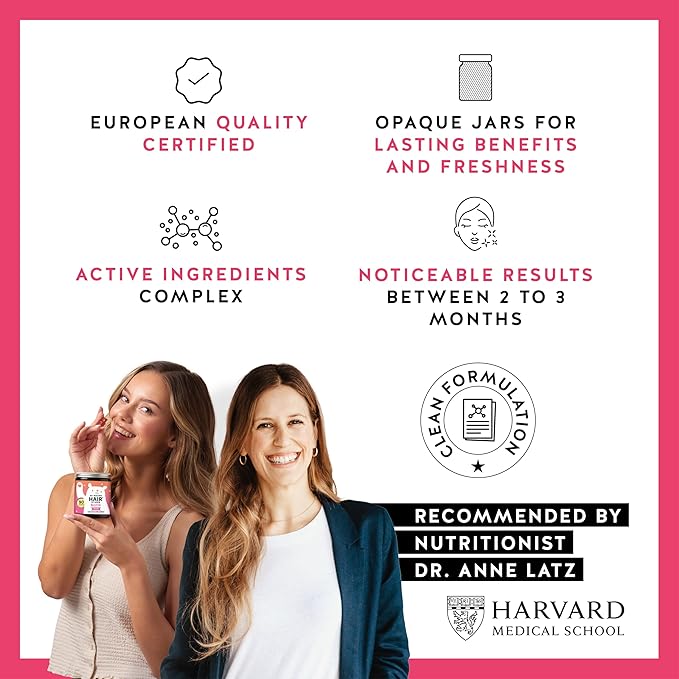 Biotin Gummies for Hair, Skin & Nails. 5,000 mcg High Potency Vegan Vitamins for Faster Hair Growth, Stronger Nails & Healthy Skin. with Vitamins C & E, 90 Gummies