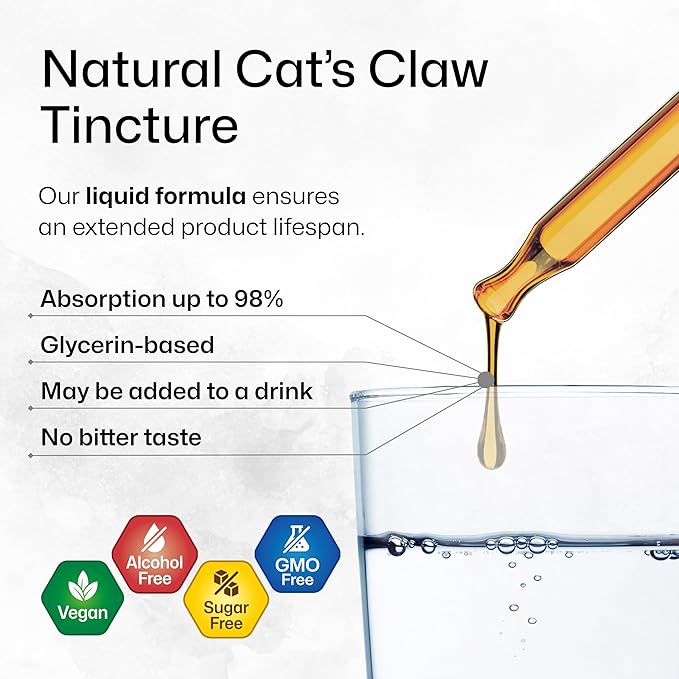 BIO KRAUTER Olive Leaf Tincture 4 Fl. Oz. & Cat's Claw Tincture 4 Fl. Oz.