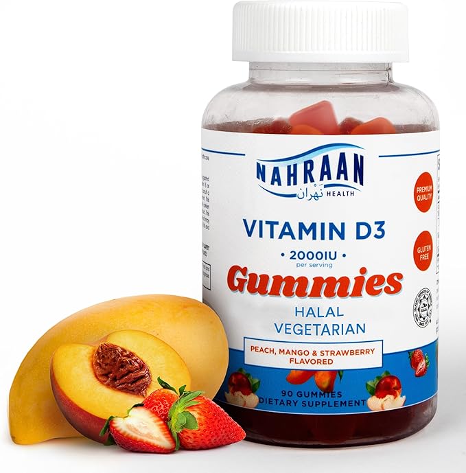 Halal Vitamins for Adults - Halal Multivitamins for Women & Men - Vitamin A, C, D, E, B6, B12 - Vegetarian, Halal Gummies - 90 Count