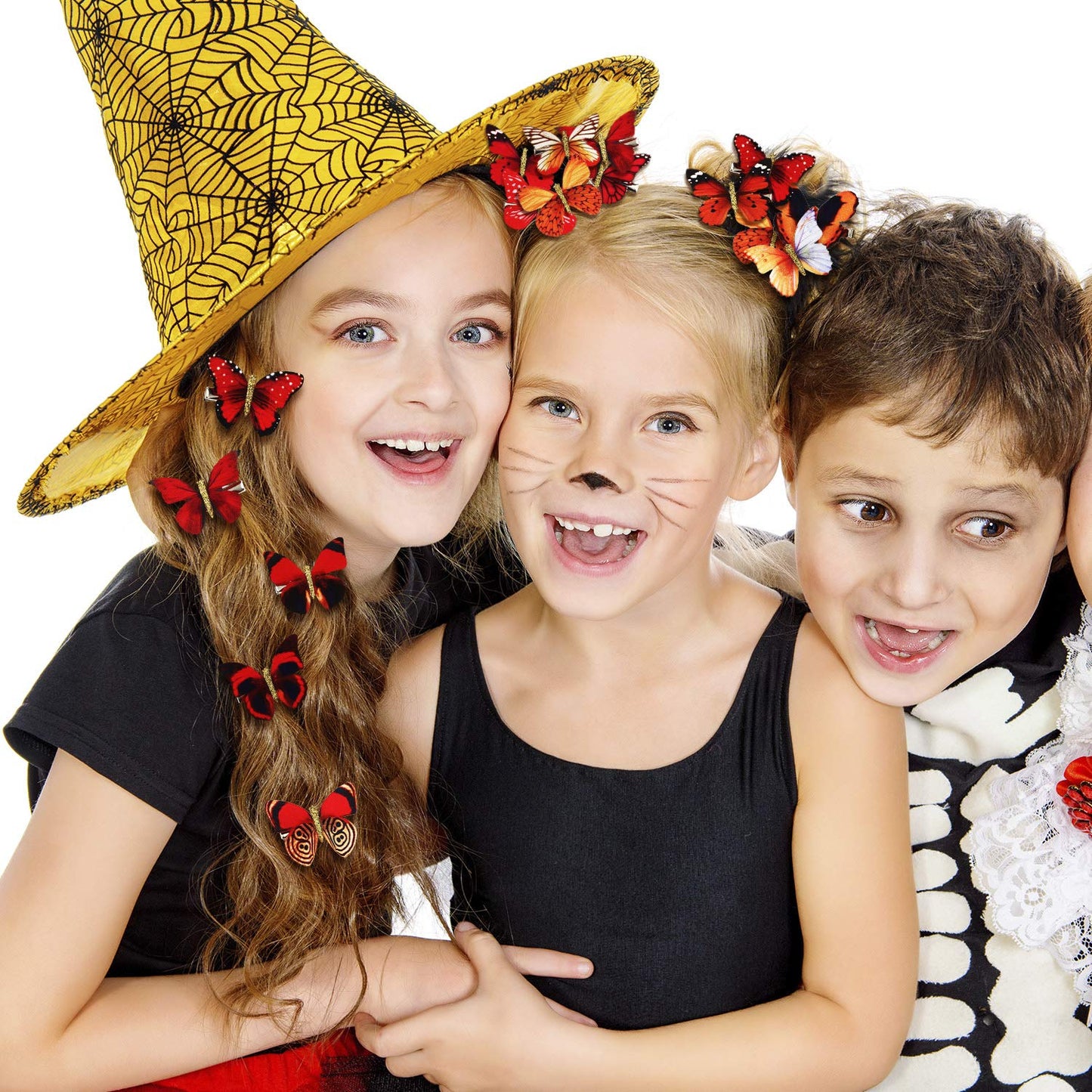 Boao 18 Pieces Glitter Butterfly Hair Clips for Girls Teens Women Hair Accessories (Bright Style)