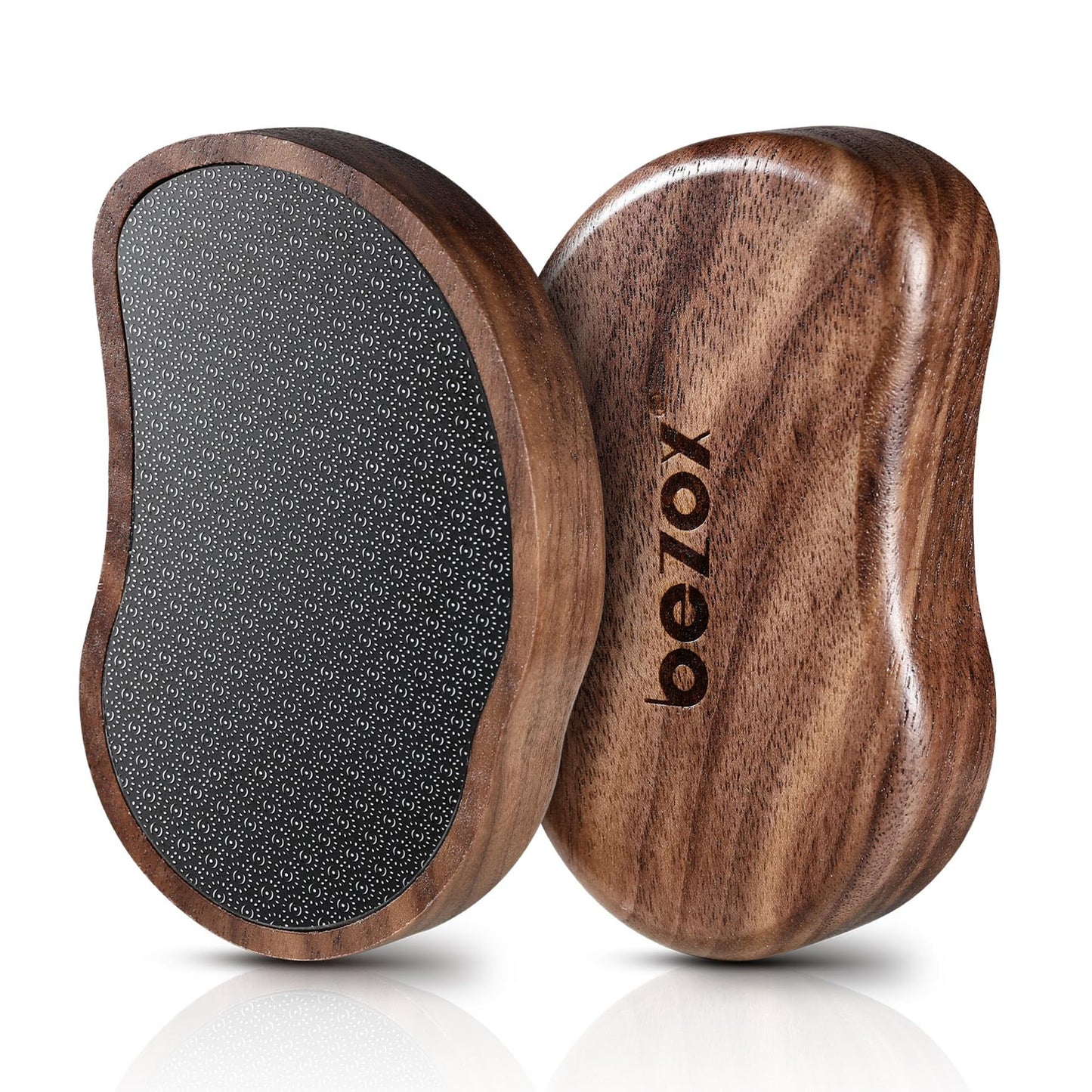 Bezox Glass Foot File Callus Remover, Crystal Pedicure Foot Rasp For Callused, Coarse, Hard Skin Removal, Portable Hand Sized Fo