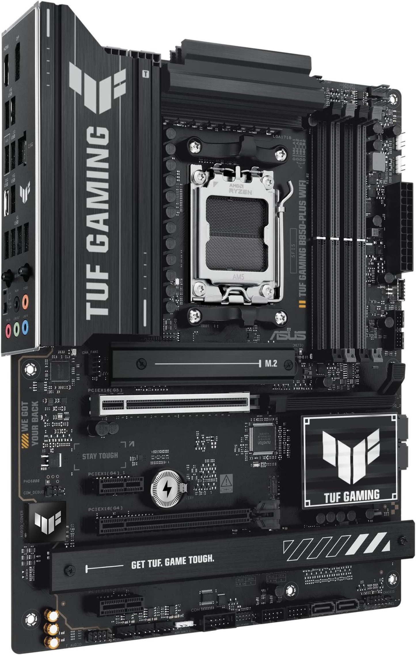 Micro Center AMD Ryzen 7 7700X CPU Processor with ASUS TUF Gaming B850-PLUS WiFi AM5 ATX Motherboard (DDR5, PCIe 5.0, 3X M.2, Wi-Fi 7, USB 20Gbps Type-C)