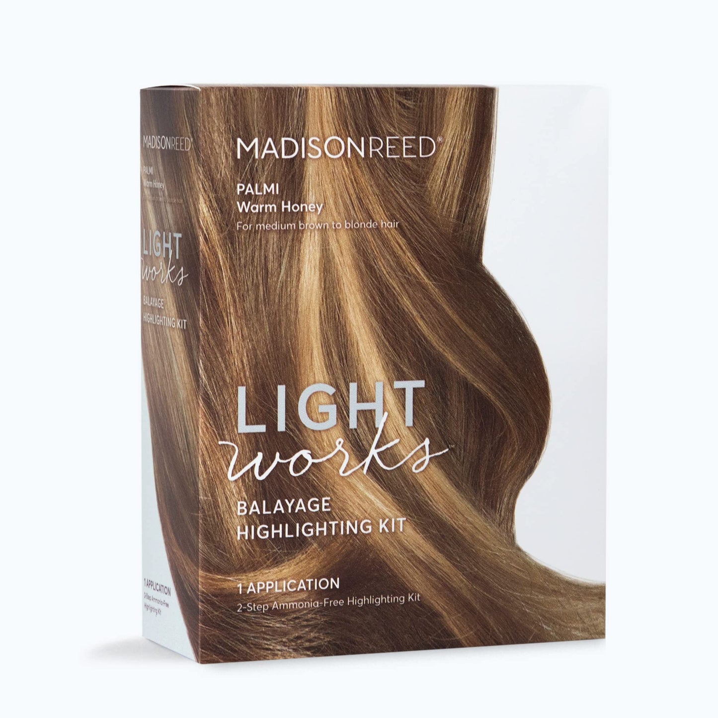Madison Reed Light Works Balayage Highlighting Kit, Creates Natural-Looking Warm Honey Highlights (Palmi - Blonde), Amonia Free, Cruelty Free, 2 Step Process That Lightens & Tones Hair