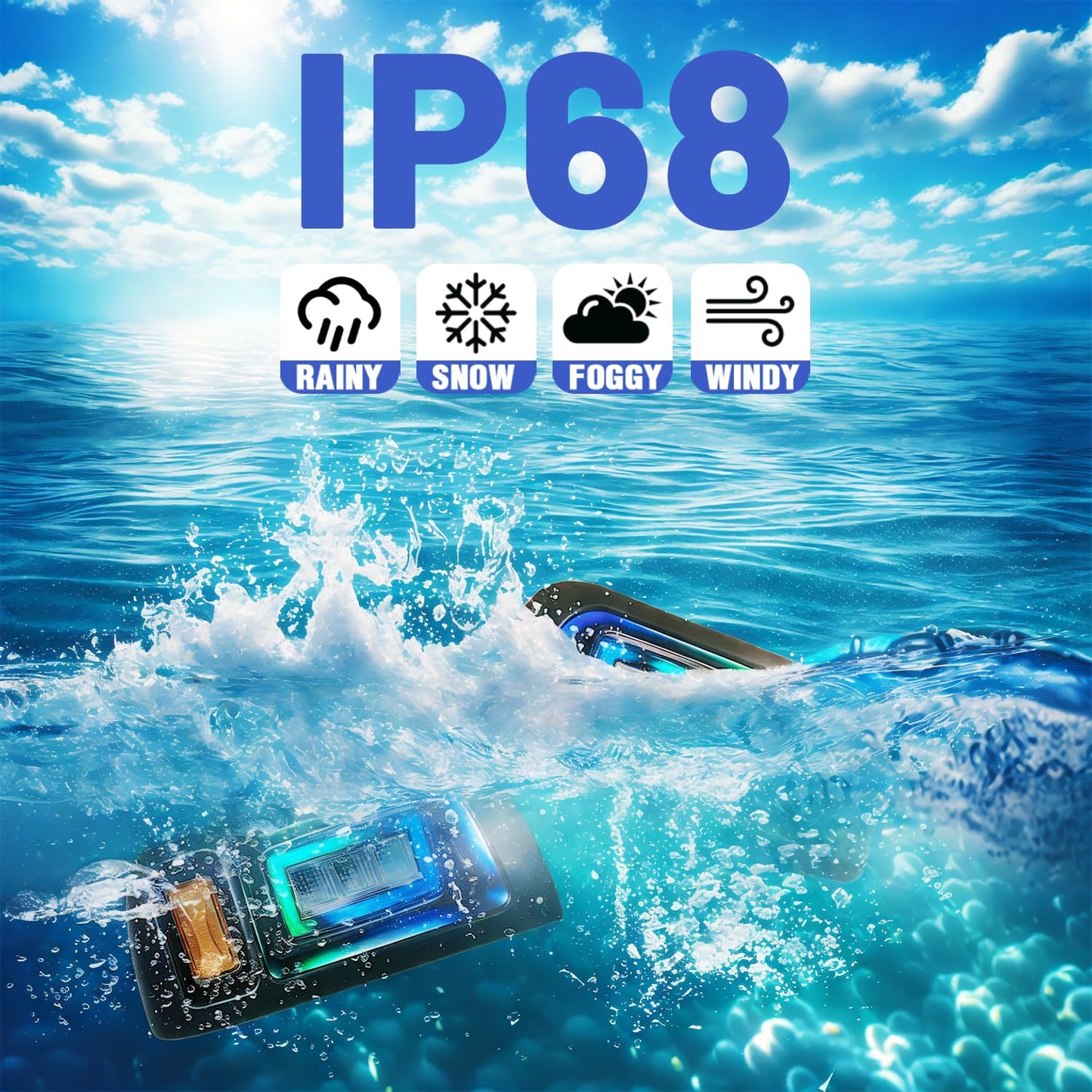 LED RGB Headlight Tail Light Kit for Club Car DS Golf Carts 1993-UP 12V Street Legal Light Kit with Turn Signal High Low Beam Wire Harness Compatible with Club Car DS for Gas and Electric