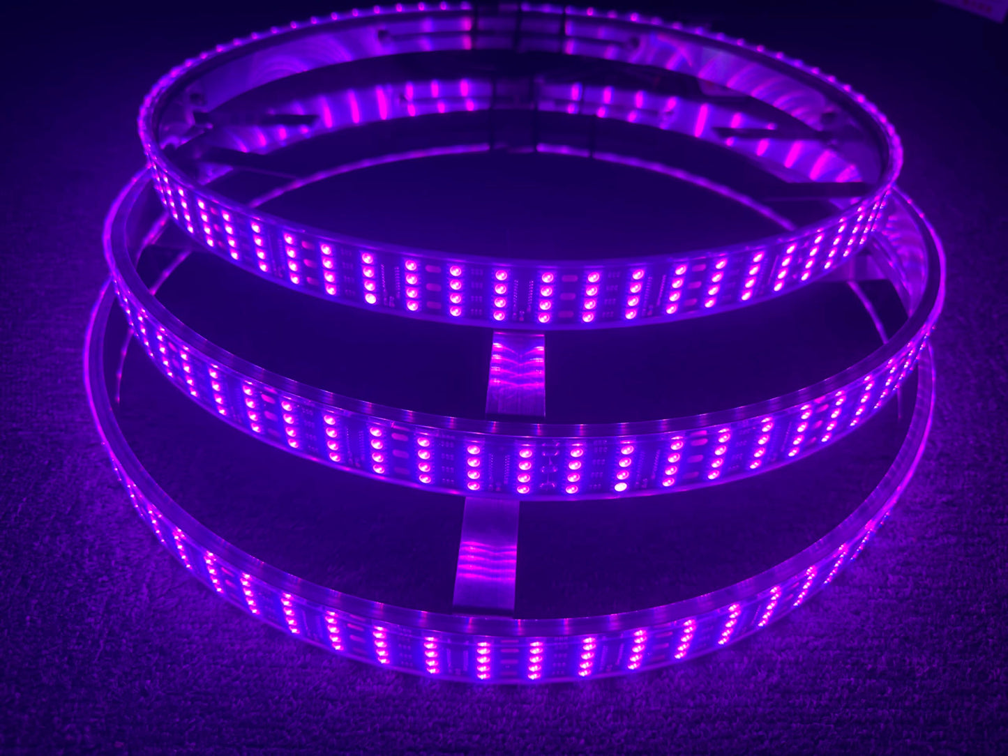 Sando Tech 15.5'' Quad Row Dream Color Chasing RGB LED Wheel Lights for Polaris Slingshot 3 Wheeler S/R/SL/SLR/GT Wheel Rim Lights Bluetooth APP/Remote Control