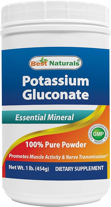 Best Naturals Potassium Gluconate 1lb Powder (1 LB (Pack of 1))