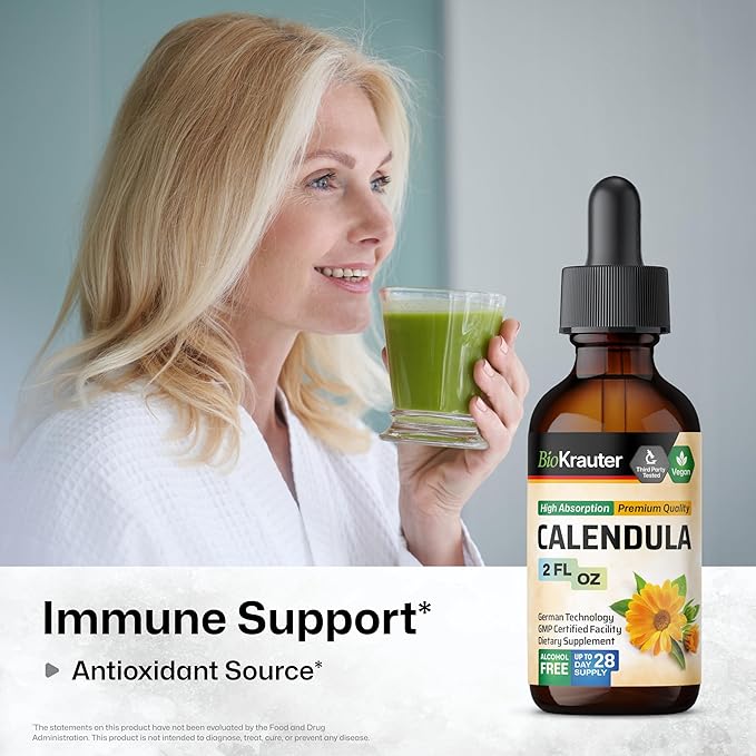 BIO KRAUTER Calendula Tincture 2 Fl. Oz. & St John's Wort Tincture 2 Fl. Oz.