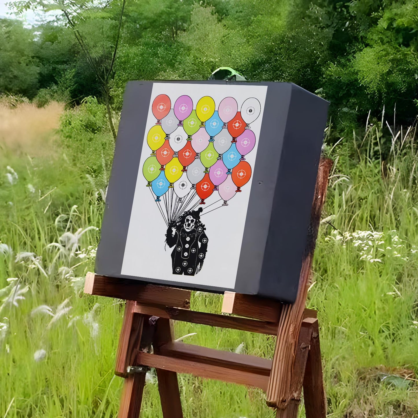 30 Pcs Shooting Targets for The Range - 20 x 12 Inches Zombie Archery Targets Paper, Bow and Arrow Targets Paper for Backyard, for Indoor Outdoor Practice & Shooting (MIX-Clown+Zombie)