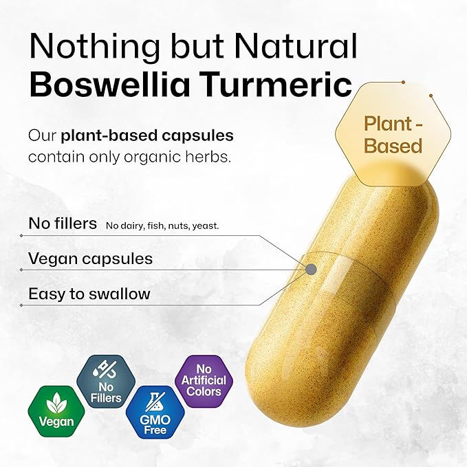 Boswellia Turmeric 100 Capsules & Turmeric Ginger Tincture 2 Fl. Oz.