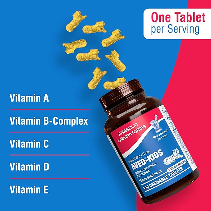 25-in-1 Kids Chewable Multivitamin - Clinically Formulated Kids Multivitamin with Iron Magnesium Vitamins A B Complex C D E Antioxidant Rich Fruit Extracts & More - Made in The USA - 1 Month Supply