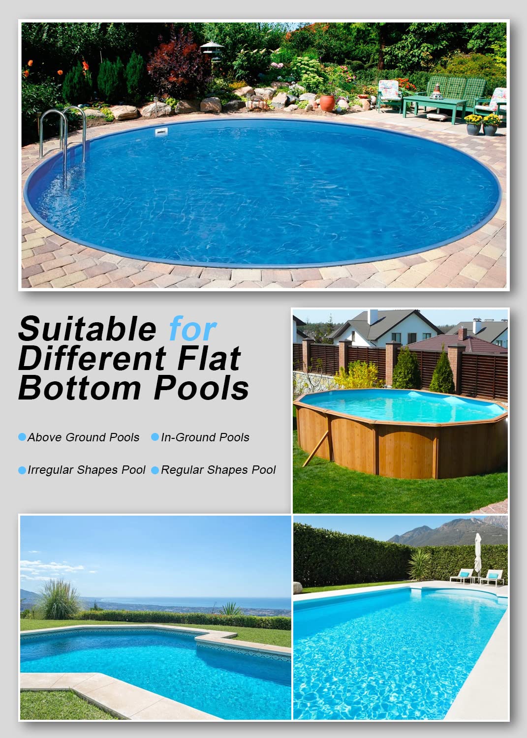 2025 Upgrade Robot Pool Vacuum for Above Ground Pool, Cordless Robotic Pool Cleaner Dual Motors, 120 Mins Runtime, Auto-Dock, Automatic Pool Vacuum Cleaner for In-Ground Flat Pools Up to 1000 Sq.Ft