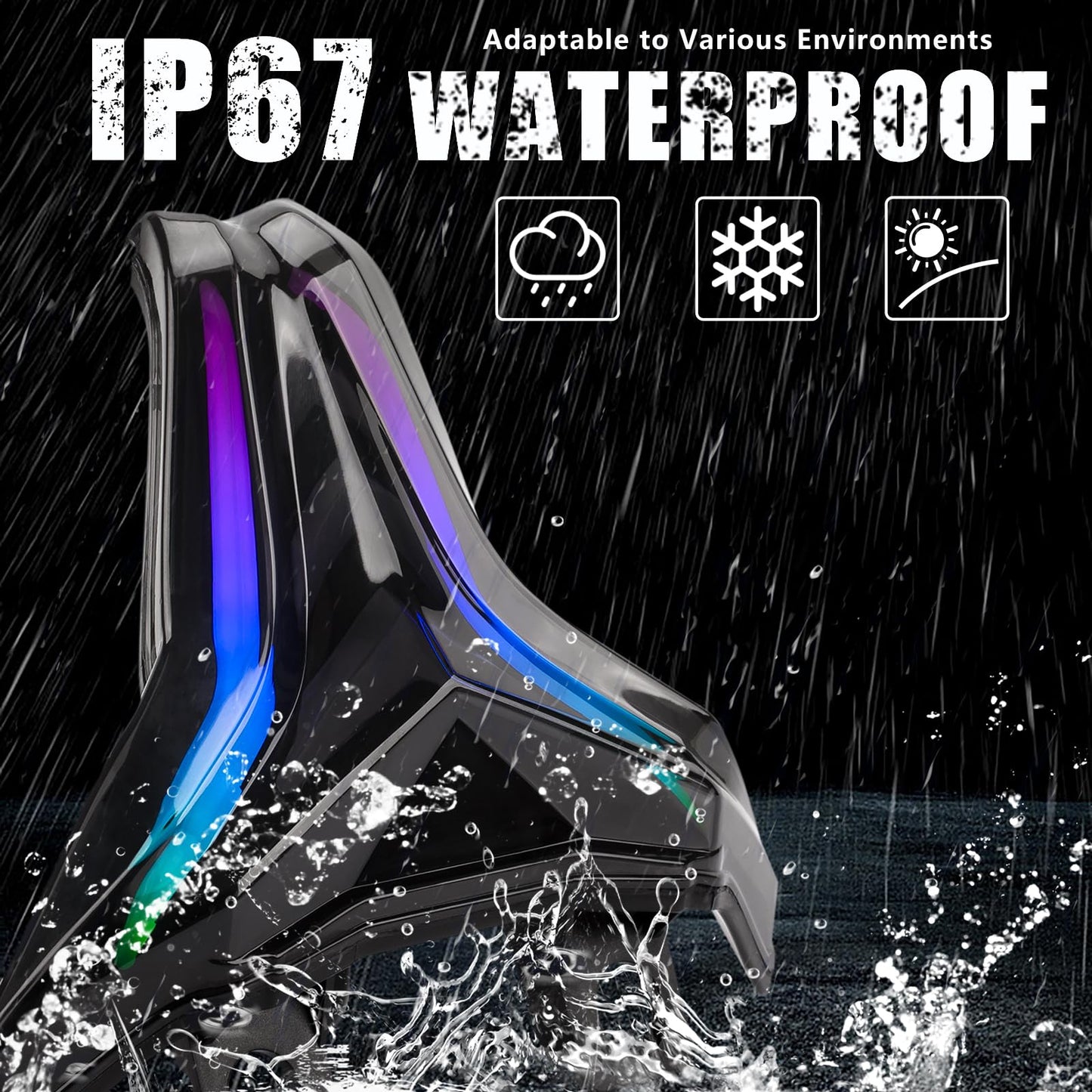 XINGWU Motorcycle LED Tail Lights RGB Control for NINJA 400 2018-2024 Z400 Z250 Z400 Z1000 Z1000R ZX6R ZX10R ZX10RR Rear Brake Light DRL with Turn Signals Sequential Dynamic Indicator