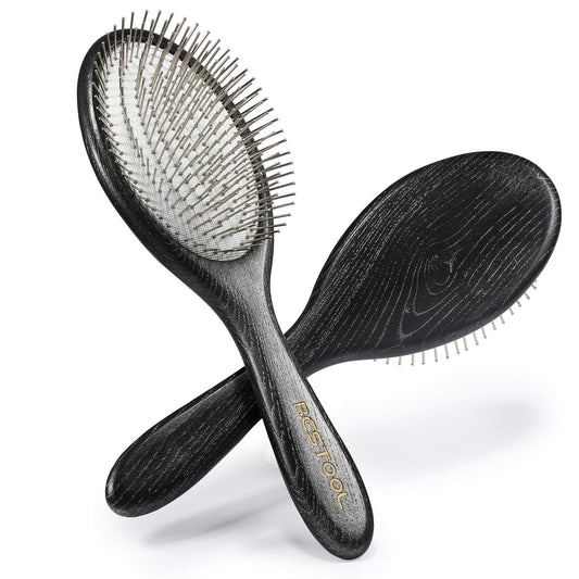 BESTOOL Hair Brush, Paddle Detangler Brush with Metal Bristles for Women/Men/Kids Detangling & Massaging, Anti Static, Best for