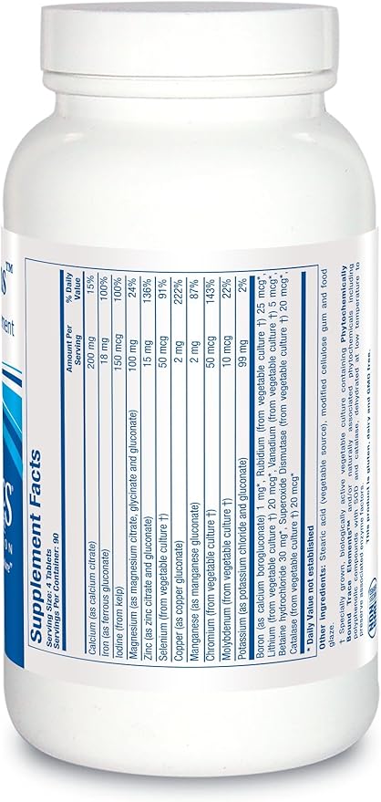 Biotics Research Multi-Mins - Bioavailable & Potent Multi Mineral Supplement, Balanced Mineral Chelates & Whole Food Trace Minerals with Magnesium, Chromium, Iodine - Easily Absorbed - 360 Tablets