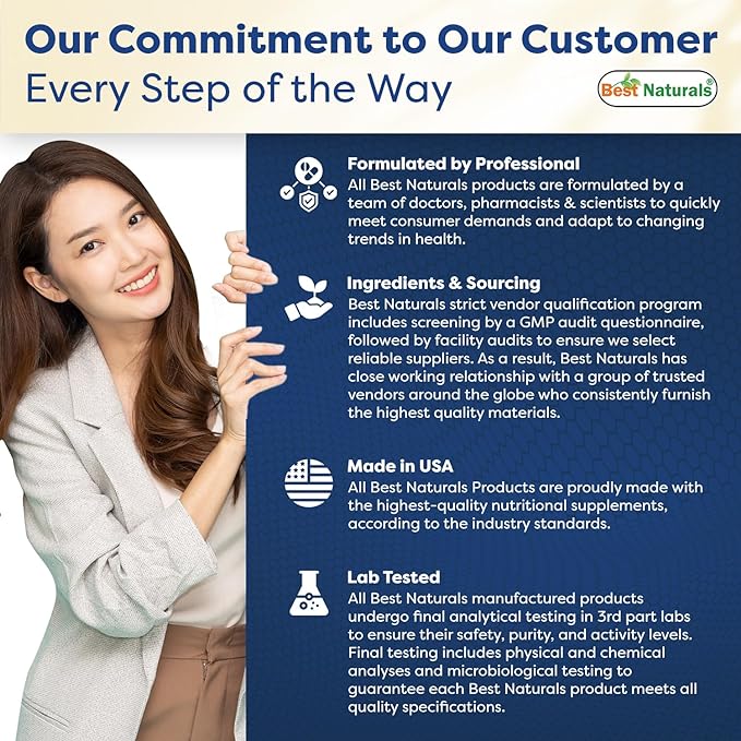 Best Naturals Melatonin 10mg (Non-GMO) Tablets - Helps Promote Relaxation & Sleep - 120 Count