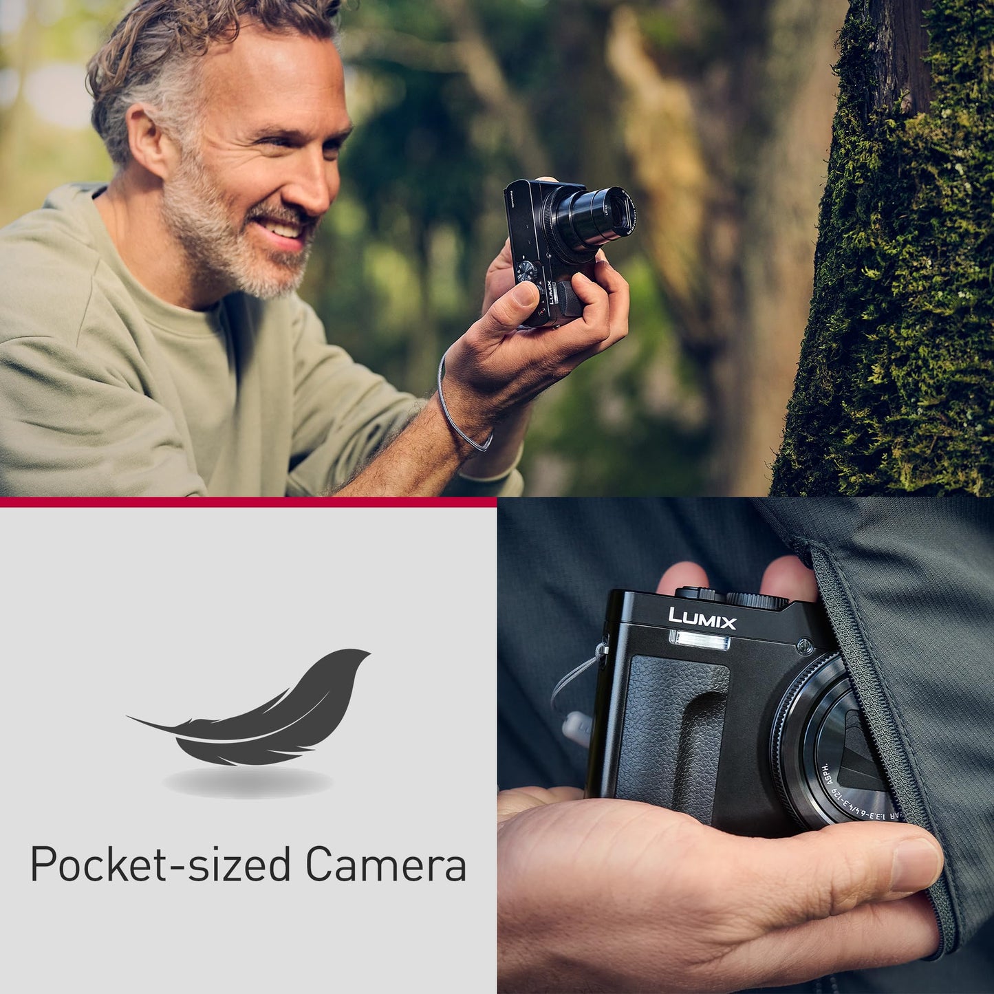 Panasonic LUMIX ZS99 Point and Shoot Camera, Compact Camera for Travel with 30x Zoom with 24-720mm Zoom Lens, and 4K Video/Photo, Great for Travel and Concerts, DC-ZS99