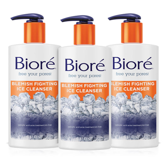 Bior   Ice Cleanser Face Wash, Blemish Fighting Cleanser Clears And Prevents Acne Breakouts