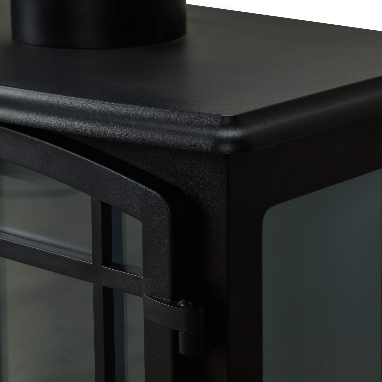 Real Flame Foster 25" Stove Electric Fireplace for Living Room or Bedroom, Realistic Log and Flame Effect, Freestanding Fireplace with Adjustable Thermostat, Auto Shut-Off