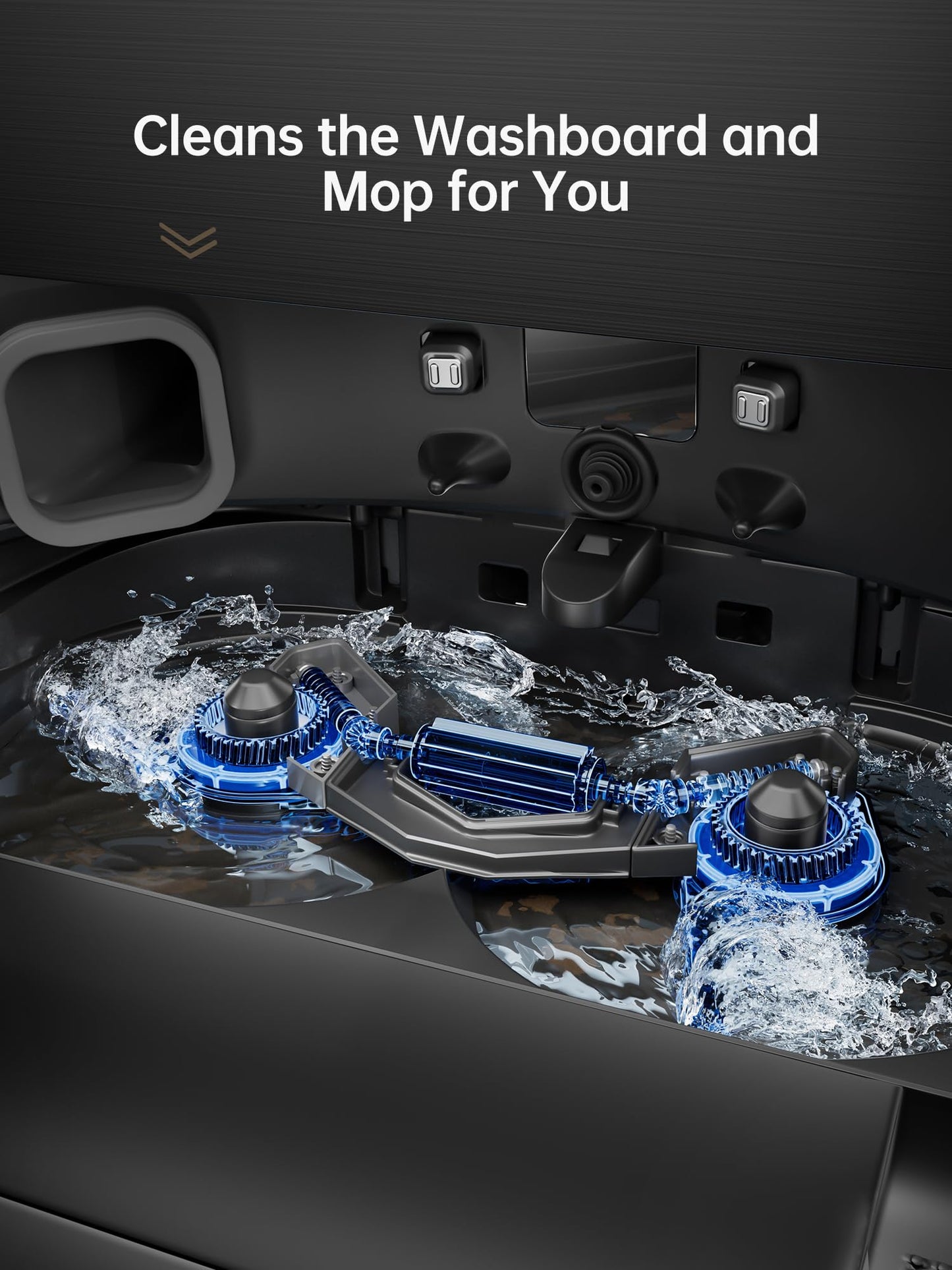 DREAME X40 Ultra Robotic Vacuum with Removable & Liftable Mop, 12,000Pa Suction, Side Brush Extensive Cleaning, 158°F Mop & Washboard Self Cleaning, Auto-Empty, Auto Refill, liftable Brushes