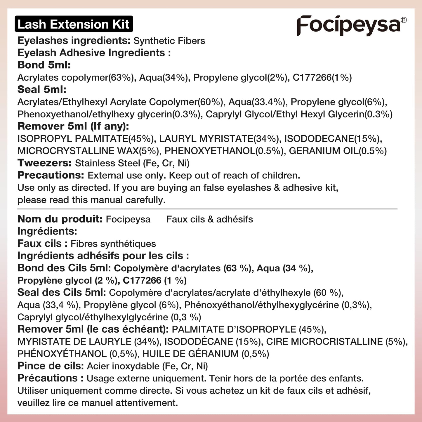 Focipeysa Lash Extension Kit Thick Eyelash Extension Kit 10-18mm Fluffy Lash Clusters 200D Individual Eyelashes Kit with Lash Bond, Lash Remover, Lash Applicator, DIY Lashes Extension