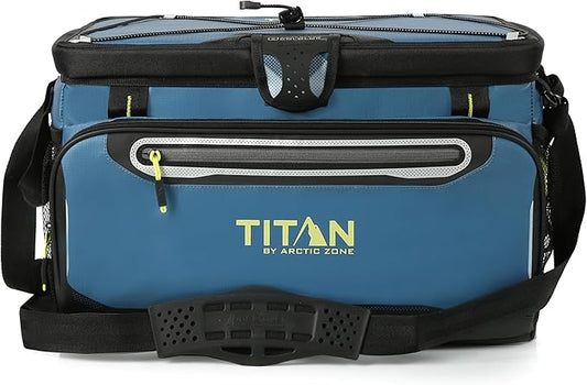 Arctic Zone Titan Deep Freeze Cooler - Zipperless Hardbody Cooler - Small & Large Capacity- Beach & Camping Cooler - Deep Freeze Insulation, HardBody Liner, and SmartShelf