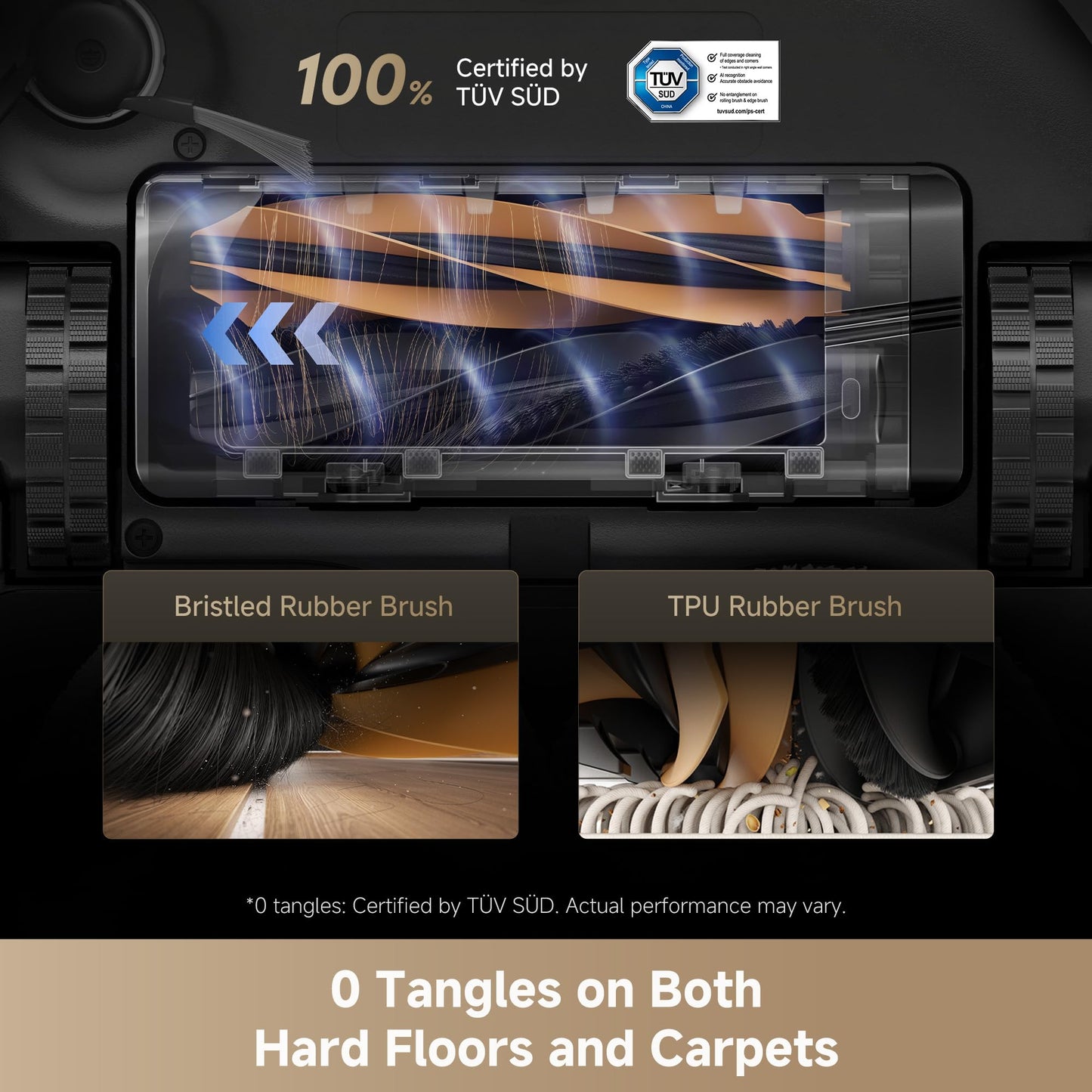 DREAME L40s Ultra Robot Vacuum and Mop, Auto-Empty, Mop Self-Cleaning, 1,9000Pa Suction, 100% Detangling DuoBrush, Extending Mops and Side Brush, 40mm Obstacle Clearing, App & Voice Control (Black)