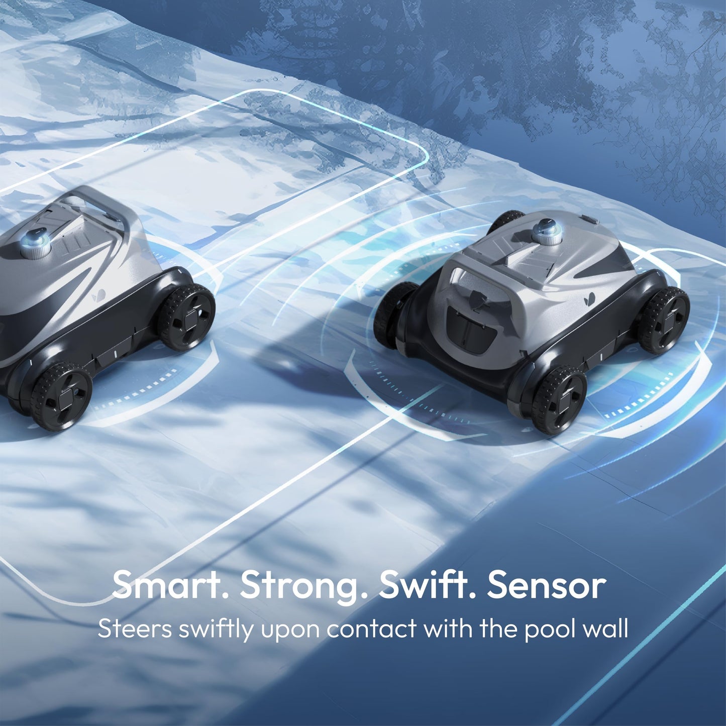 BUBLUE B10P Cordless Robotic Pool Cleaner, Pool Vacuum with Unmatched Bluehole Suction, Dual Motors, DirtLock 2.0, Self-Parking, 140-Min Runtime for Above-Ground Flat Pools up to 1,076 Sq.Ft.