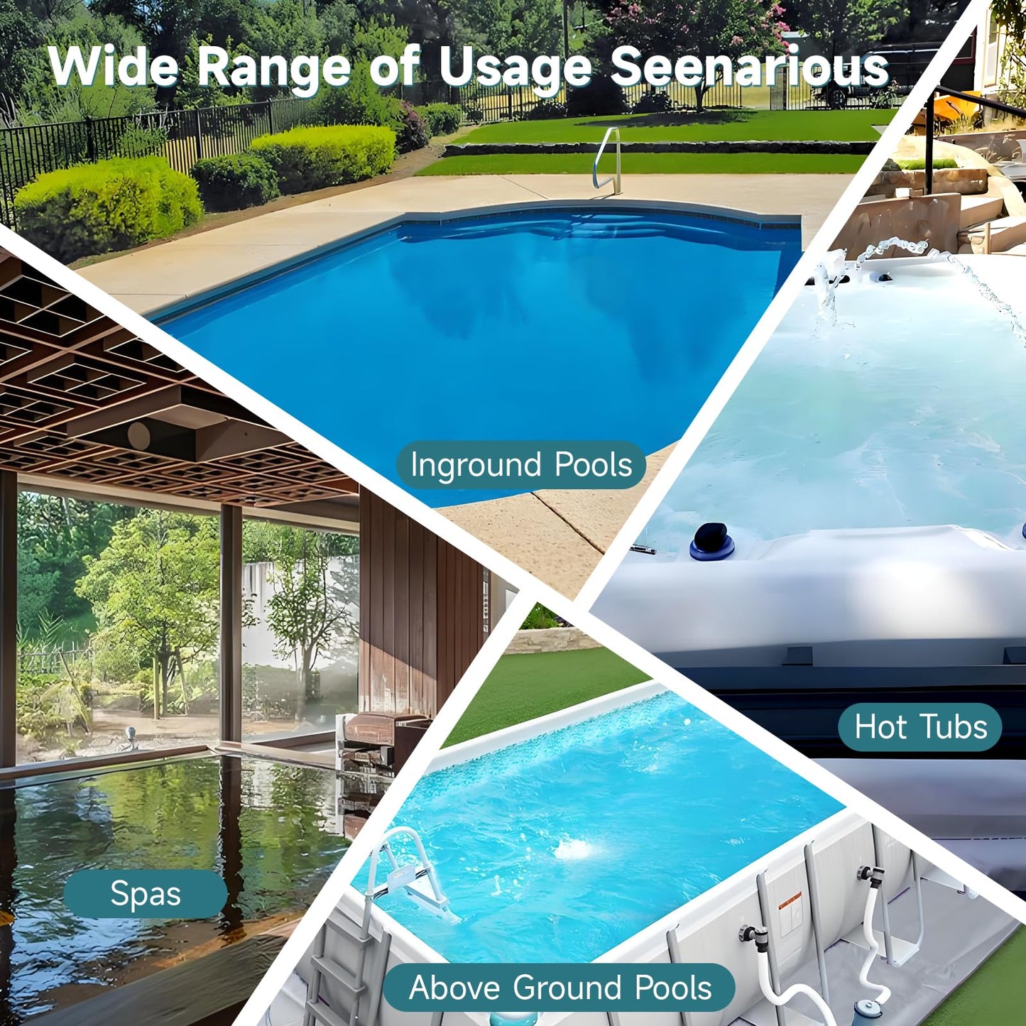 PoolMr Cordless Handheld Pool Vacuum, Rechargeable Pool Cleaner with 16 Gal/Min Suction, 60 Min Runtime, Dual-Phase Cleaning System, Ideal for Above Ground Pools, Spas, Hot Tubs, Teal (2025 Version)