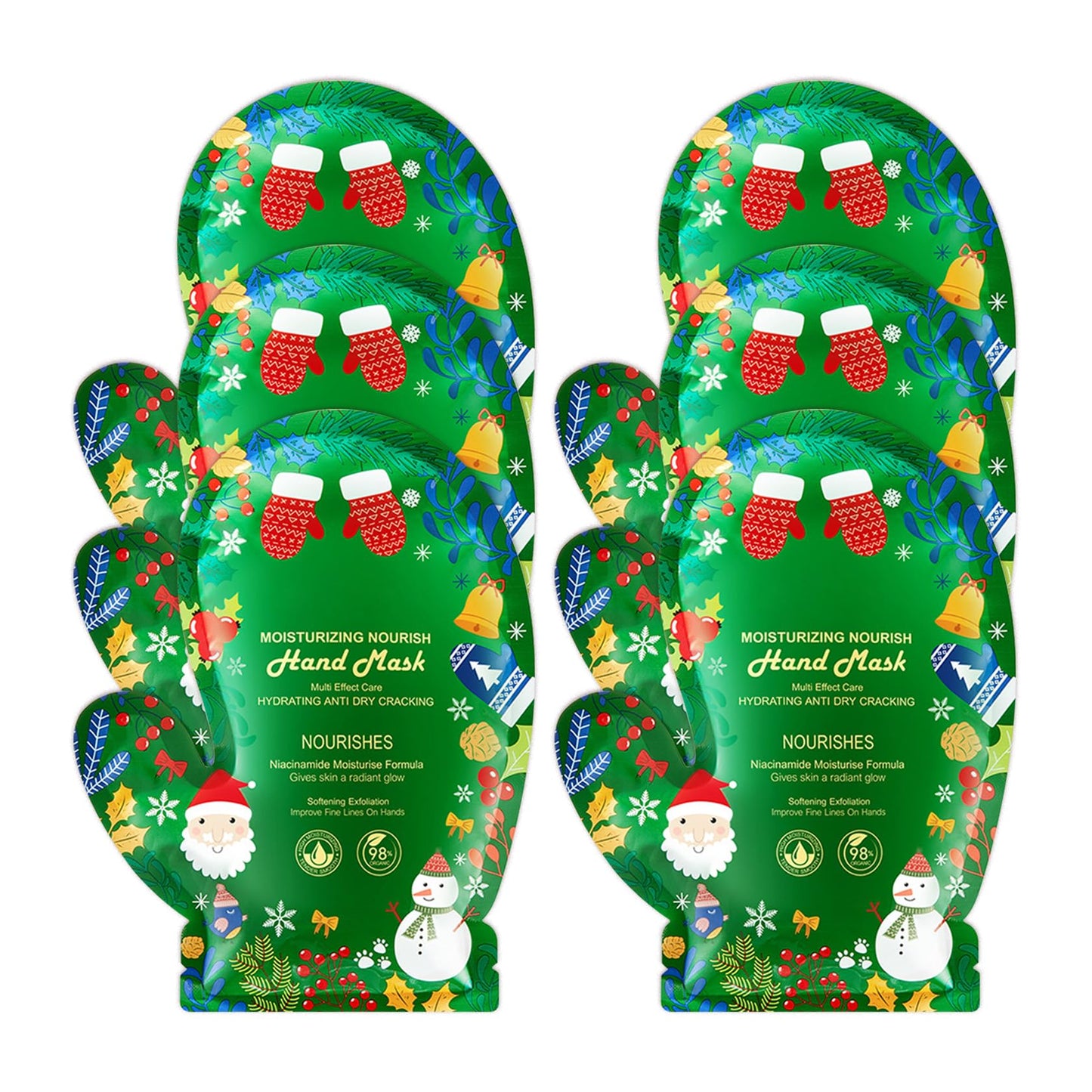 PPPanYiDi Hand Masks Moisturizing Gloves,6 Pairs Hydrating Hand Peel Masks Gift Set for Dry Cracked Hands Care,Long-lasting and Non-greasy Hand Moisturizer Gloves for Women O