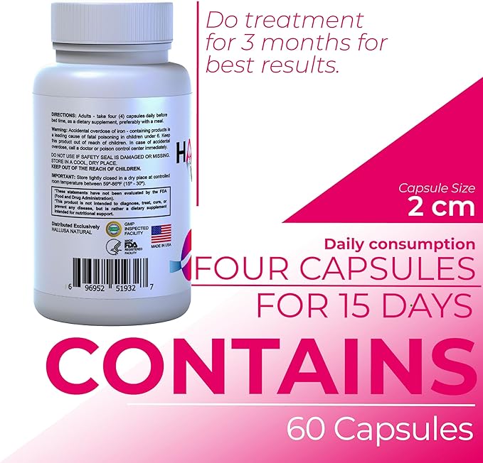 HALLMULTIVIT Women - Multivitamin for Women, Hair Skin and Nails Vitamins (Vitamin D, C, D3, B12, E & More), Biotin, Iron, Folate, Calcium, Magnesium & Zinc