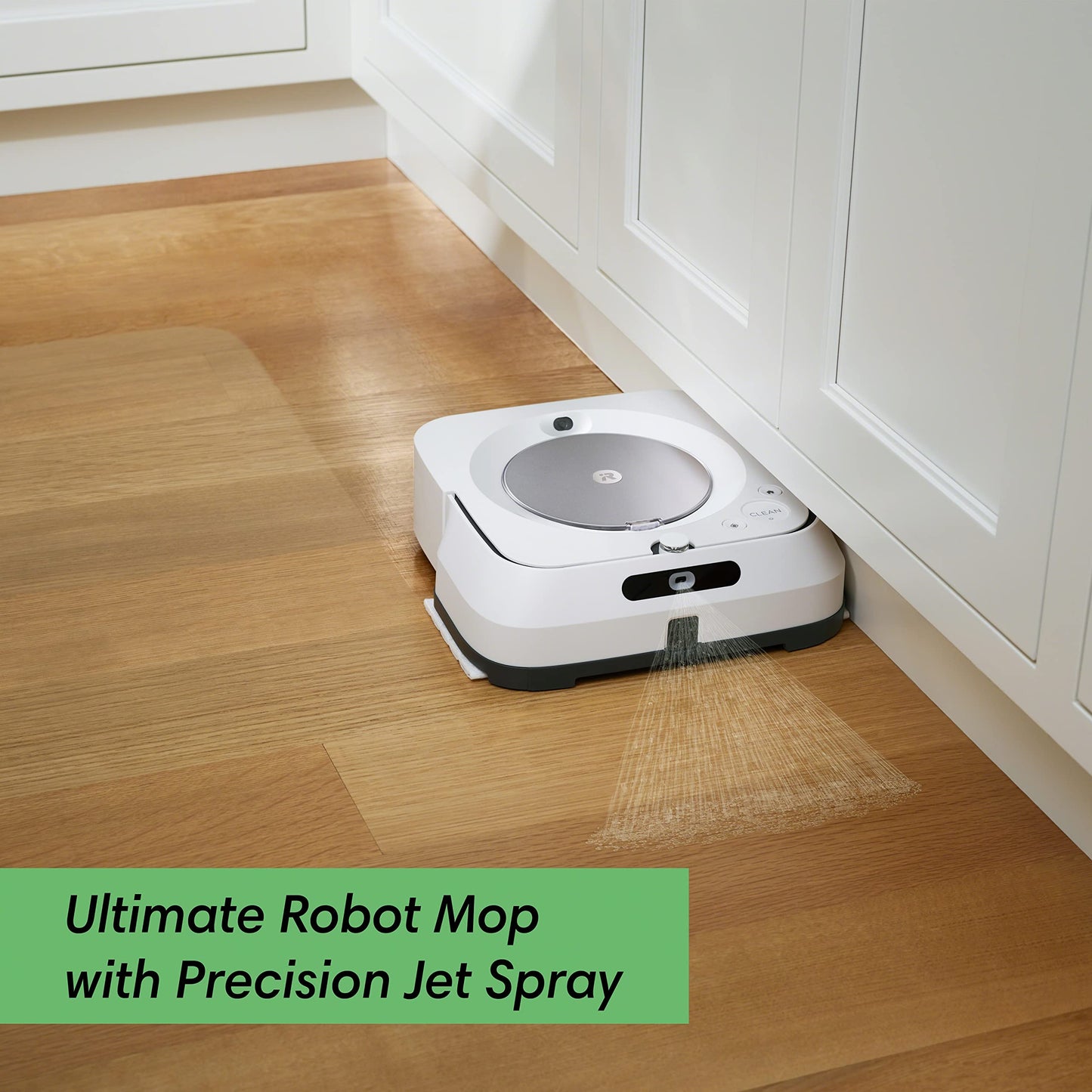 iRobot Braava Jet M6 (6110) Ultimate Robot Mop- Wi-Fi Connected, Precision Jet Spray, Smart Mapping, Works with Alexa, Ideal for Multiple Rooms, Recharges and Resumes, White