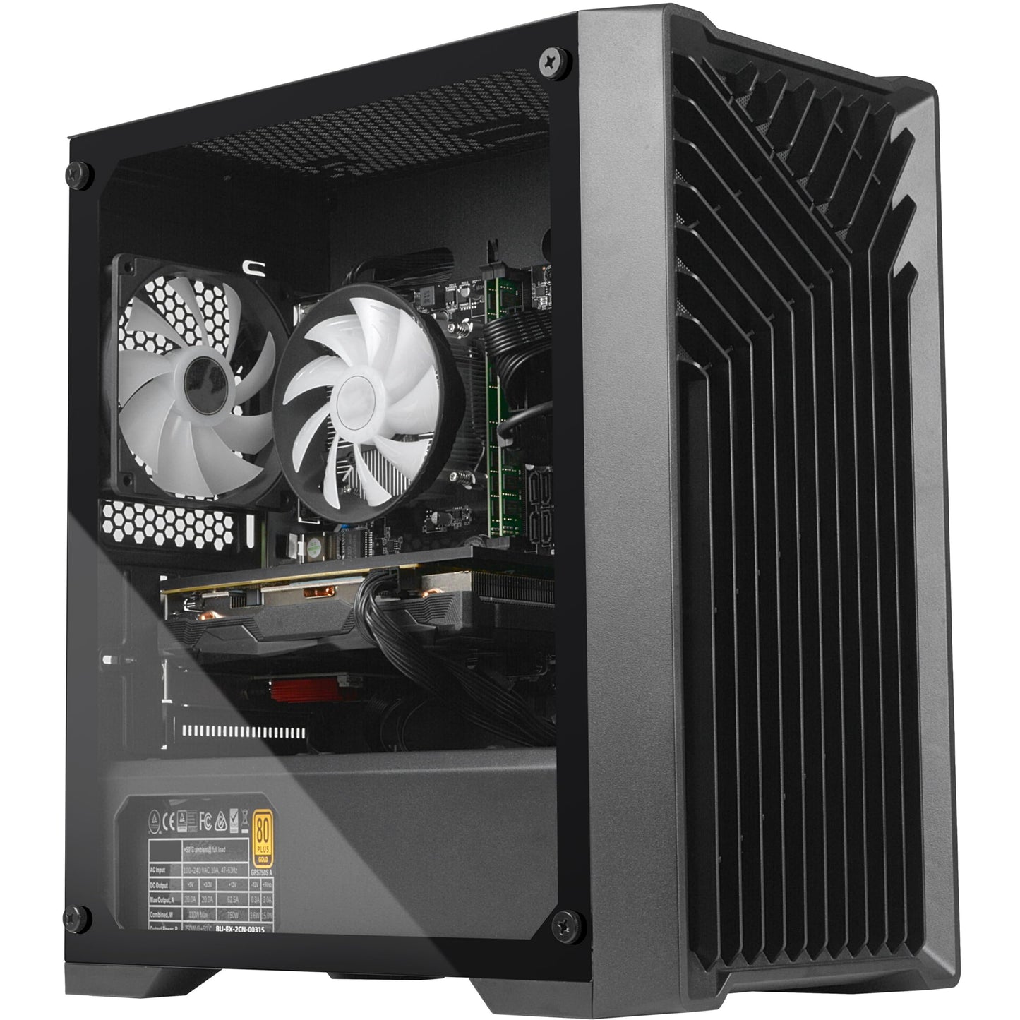 Blackout Computers Gaming Desktop PC Computer, Intel Core i7 3.6 GHz up to 4.0 GHz,AMD Radeon RX 580 8G GDDR5,16GB RAM,1TB NVME SSD, Windows 10 Pro, WiFi, Bluetooth 5.0, VR Ready,RGB Fans x4 (Renewed)