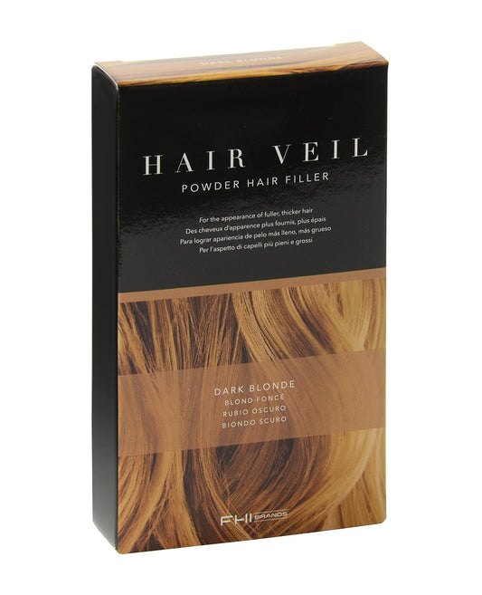 FHI Heat Hair Veil Powder Hair Filler for Fuller, Richer & Thicker Hair, Dark Blonde