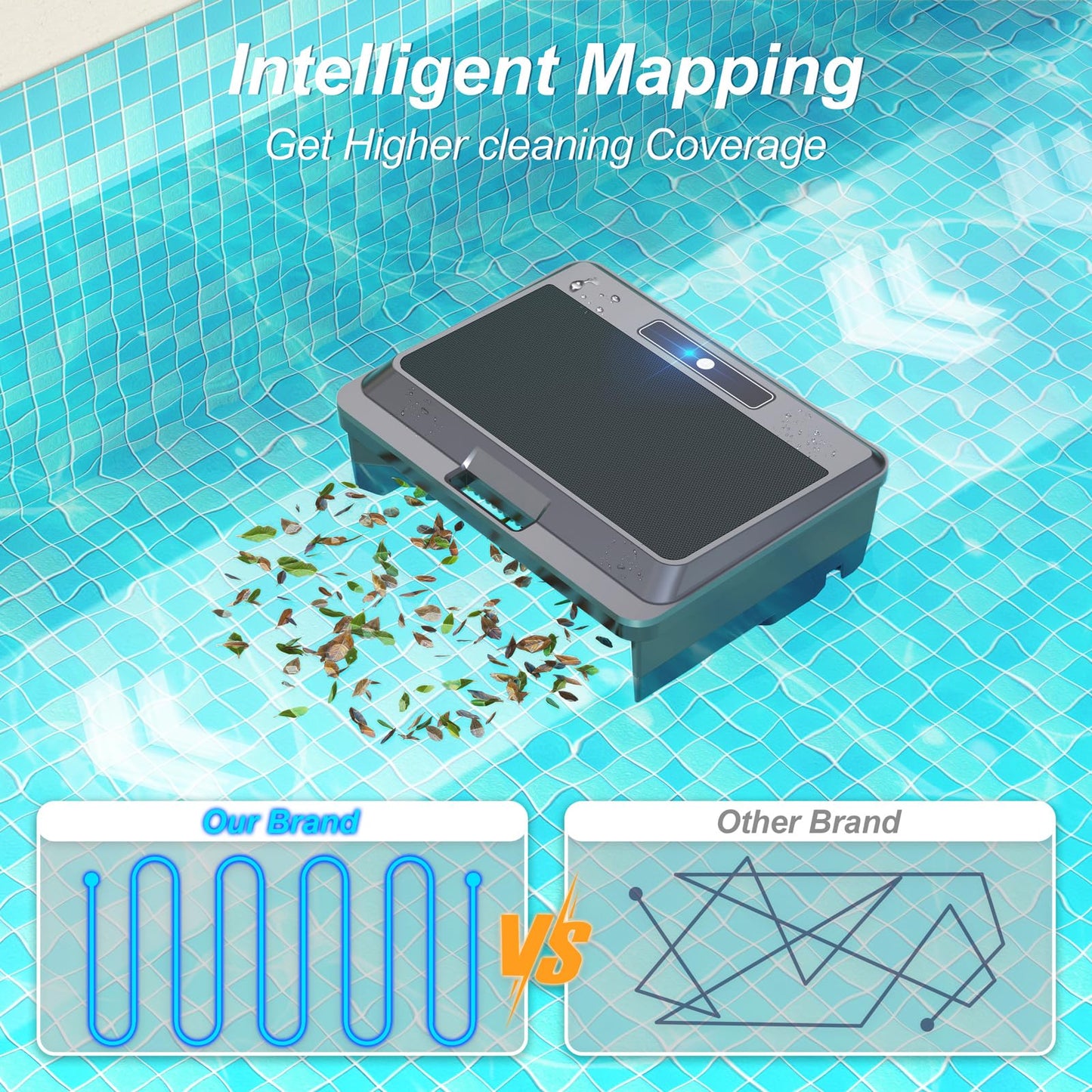 2025 Upgraded Pool Skimmer Robot Solar Powered Robotic Surface Cleaner with Remote Control Dual Charging Options Smart Obstacle Avoidance 12 Hours Continuous Cleaning Ideal for Above Ground Pool Black