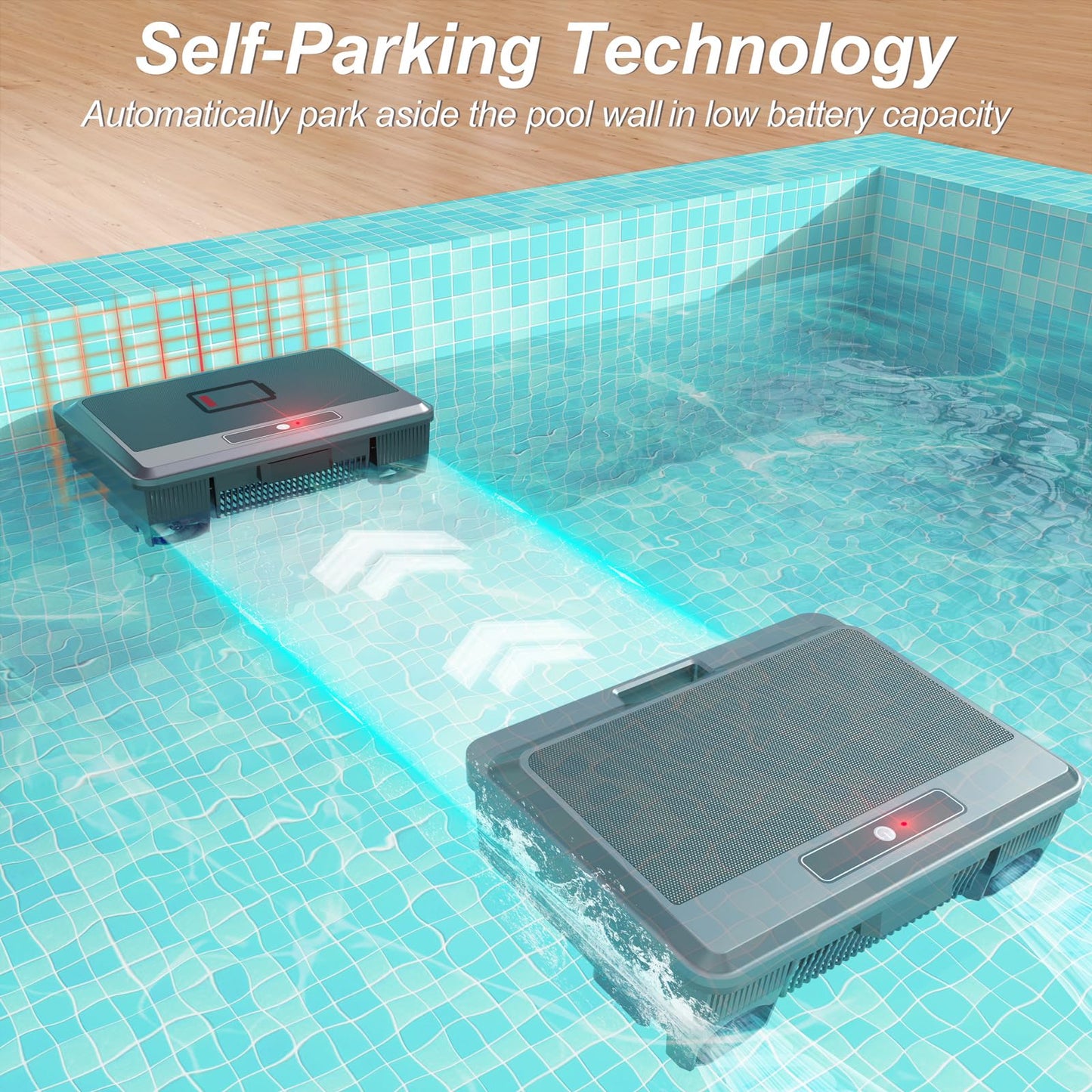 2025 Upgraded Pool Skimmer Robot Solar Powered Robotic Surface Cleaner with Remote Control Dual Charging Options Smart Obstacle Avoidance 12 Hours Continuous Cleaning Ideal for Above Ground Pool Black