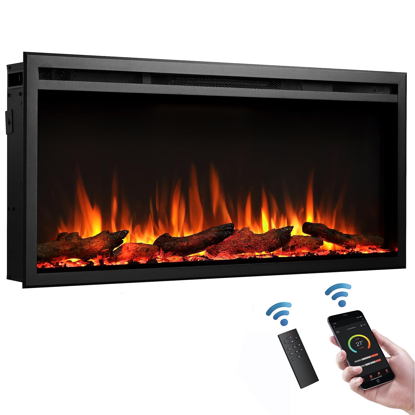 LegendFlame 40" W Austin in Wall Recessed & Wall Mounted Electric Fireplace (EF286A)