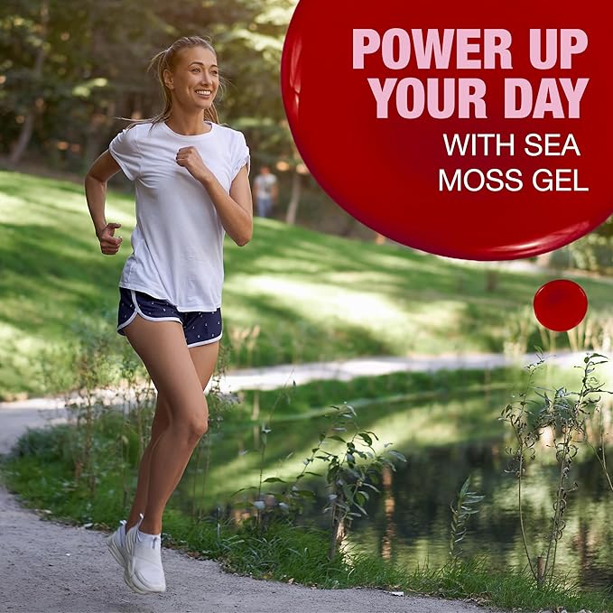 Biolore Sea Moss Gel Strawberry Made in USA Raw Wildcrafted Irish Seamoss Essential Vitamins Trace Minerals Vegan Superfood (Strawberry 8OZ)