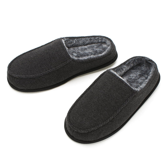 cosyone1997 Men's House Slippers, Cozy Non-slip Home Shoes, Warm Comfy Indoor Outdoor Moccasin Slip Ons, Unique Christmas Gifts for Dad Grandpa Husband Boyfriend, Adult Size 10-11